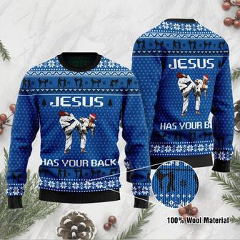 Jesus Has Your Back Ugly Christmas Sweater | Favorety CA