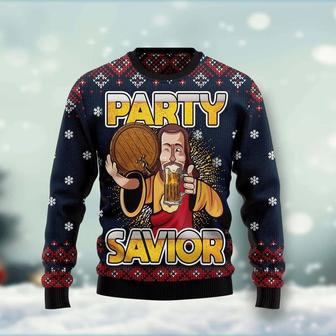 Jesus Party Ugly Christmas Sweater | Favorety