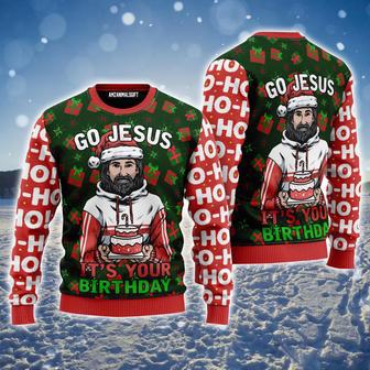 Jesus Ugly Sweater, Go Jesus It’s Your Birthday Ugly Sweater | Favorety CA