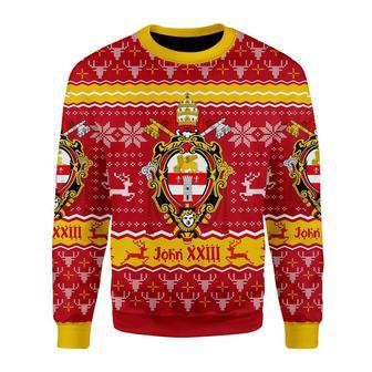 John XXIII Coat Of Arms Christmas Sweater | Favorety AU