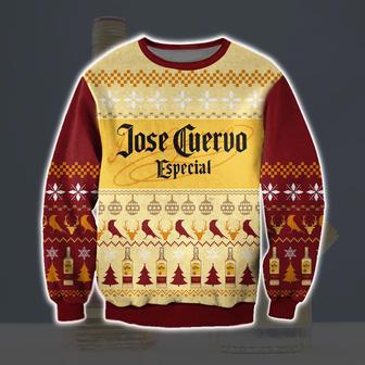 Jose Cuervo Especial Tequila Knitting Pattern Print Ugly Christmas Sweater | Favorety DE