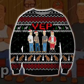 King Of The Hill Knitting Pattern Print Ugly Christmas Sweater | Favorety AU