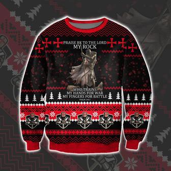 Knight Templar My Rock Print Ugly Christmas Sweater | Favorety UK