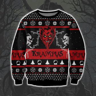 Krampus Horror Movie Print Ugly Christmas Sweater | Favorety