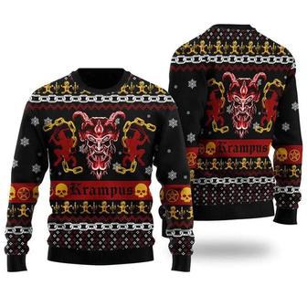 Krampus Horror Ugly Christmas Sweater, Jumper For Men & Women | Favorety CA