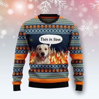 Labrador Retriever Fire Ugly Christmas Sweater | Favorety AU