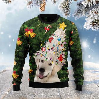 Labrador Retriever Noel Tree Ugly Christmas Sweater | Favorety CA