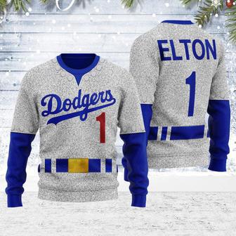 LAD Baseball Player Christmas Sweater | Favorety CA