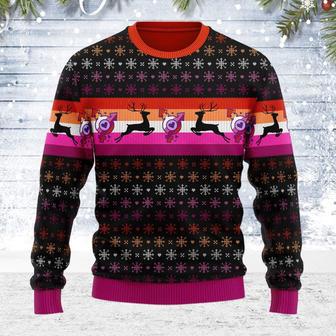 Lesbian Flag Ugly Christmas Sweater | Favorety AU