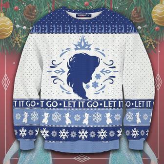 Let It Go Elsa Ugly Christmas Sweater | Favorety