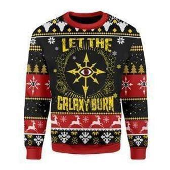 Let The Galaxy Burn Ugly Christmas Sweater | Favorety CA