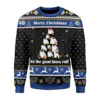 Let The Good Times Roll Ugly Christmas Sweater | Favorety