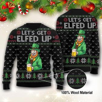 Lets Get Elfed Up Ugly Christmas Sweater | Favorety UK