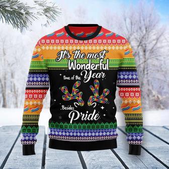 LGBT Beside Pride Ugly Christmas Sweater | Favorety