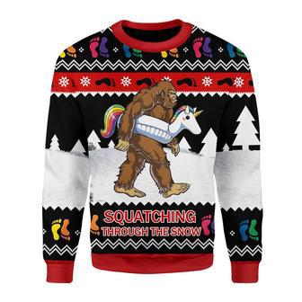 LGBT Bigfoot Christmas Sweater | Favorety