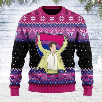 LGBT Bisexual Flag Harry Christmas Ugly Christmas Sweater | Favorety CA