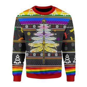 LGBT Dragon Christmas Tree Christmas Sweater | Favorety UK