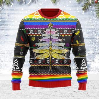 LGBT Dragon Christmas Tree Ugly Christmas Sweater | Favorety