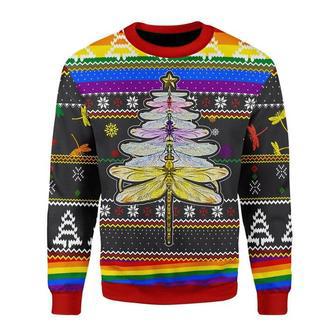 LGBT Dragonfly Ugly Christmas Sweater | Favorety DE