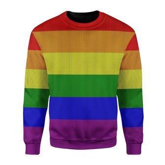 LGBT Flag Ugly Christmas Sweater | Favorety