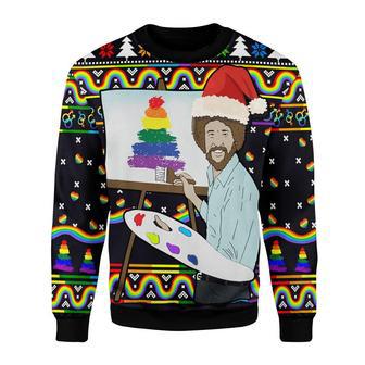 LGBT Painting Christmas Sweater | Favorety