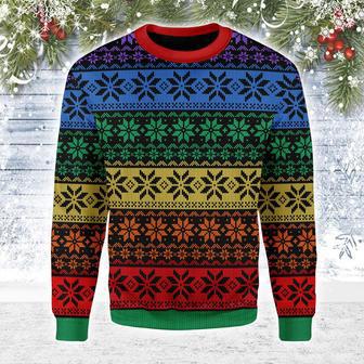 LGBT Pride Flag Ugly Christmas Sweater | Favorety CA