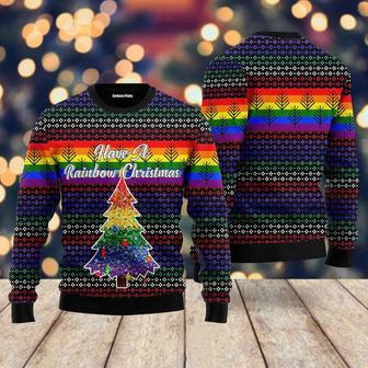 LGBT Rainbow Ugly Christmas Sweater For Men & Women | Favorety AU