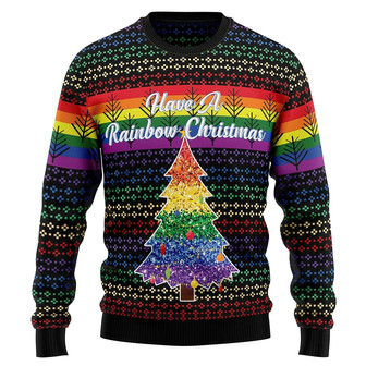 Lgbt Unisex Christmas Sweater Men & Women , Plus Size Xmas Pullover Sweashirt for Men and Women - Thegiftio UK