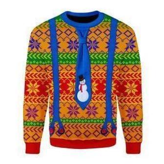 LGBT With Tie And Suspenders Ugly Christmas Sweater | Favorety UK