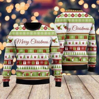 Light Up Christmas Gift Pattern Ugly Christmas Sweater For Men & Women | Favorety