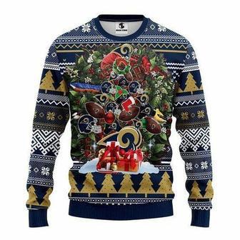 Los Angeles Rams Tree Ugly Christmas Sweater | Favorety CA