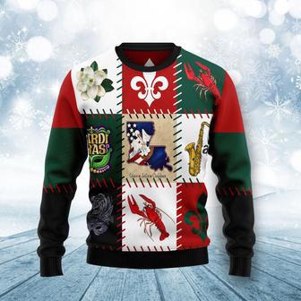 Louisiana Famous Things Ugly Christmas Sweater | Favorety AU