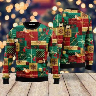 Love Christmas Gift Boxes Pattern Ugly Christmas Sweater For Men & Women | Favorety DE