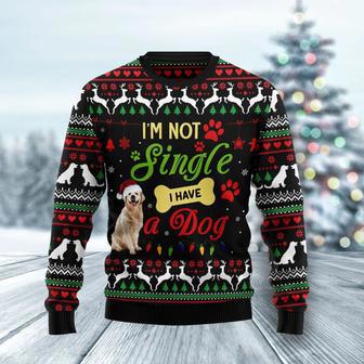 m Not Single I Have A Golden Retriever Ugly Christmas Sweater | Favorety