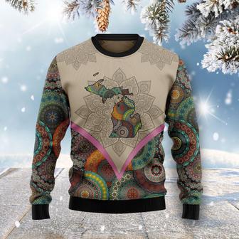 Mandala Michigan Home Ugly Christmas Sweater | Favorety