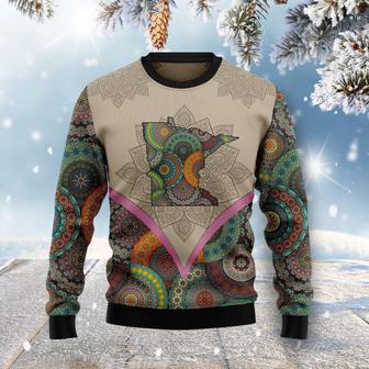 Mandala Minnesota Home Ugly Christmas Sweater | Favorety UK