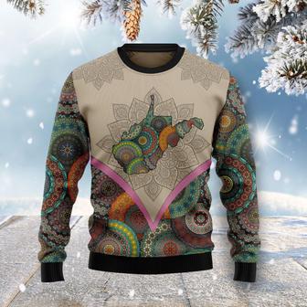 Mandala West Virginia Home Ugly Christmas Sweater | Favorety