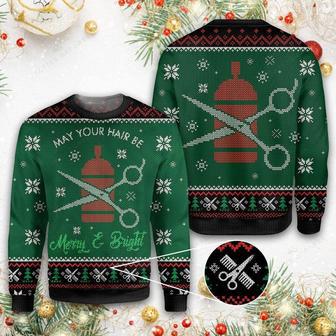 May Your Hair Be Merry and Bright Ugly Christmas Sweater | Favorety DE