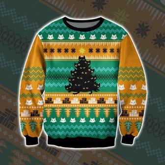 Meowy Christmas All Over Print Ugly Christmas Sweater | Favorety DE