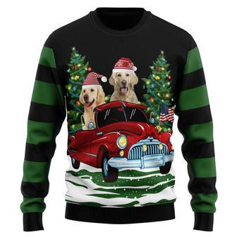 Merry Christmas Golden Retriever Ugly Christmas Sweater, Jumper | Favorety UK