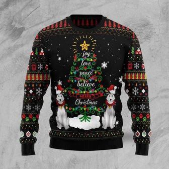 Merry Christmas Husky Ugly Christmas Sweater | Favorety AU