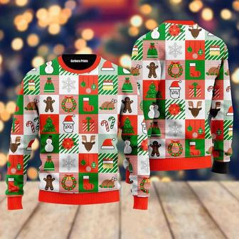 Merry Christmas Light It Up Pattern Ugly Christmas Sweater For Men & Women | Favorety UK