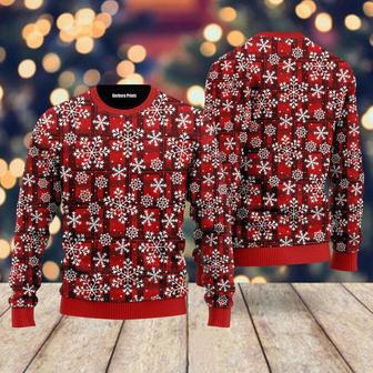 Merry Christmas Wonderful Holiday Pattern Ugly Christmas Sweater For Men & Women | Favorety