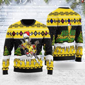 Merry Christmas Yellow Hoho Ranger Unisex Wool Sweater | Favorety