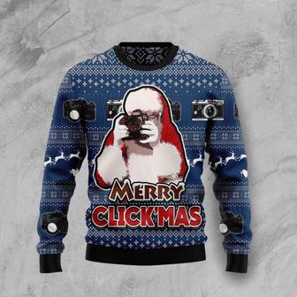 Merry Clickmas Ugly Christmas Sweater | Favorety