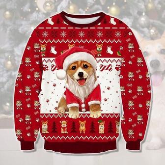 Merry Corgi Dog Corgmas Ugly Christmas Sweater | Favorety DE