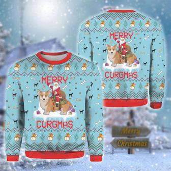 Merry Corgmas And Santa Claus Ugly Sweater | Favorety AU