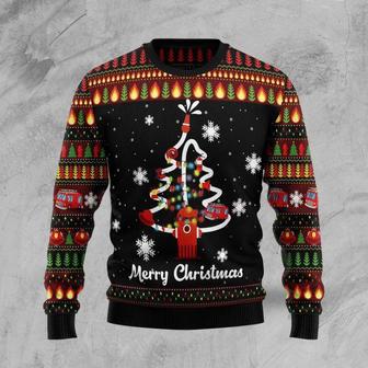 Merry Firefighter Ugly Christmas Sweater | Favorety AU