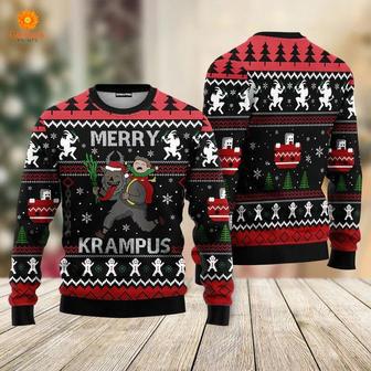 Merry Krampus Ugly Christmas Sweater For Men & Women | Favorety