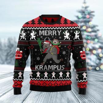 Merry Krampus Ugly Christmas Sweater | Favorety